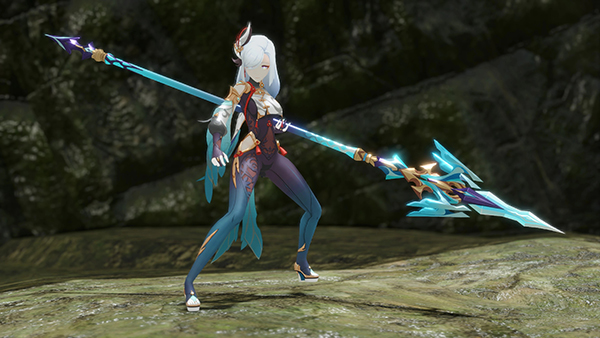《怪物獵人：崛起》原神申鶴和武器外觀MOD