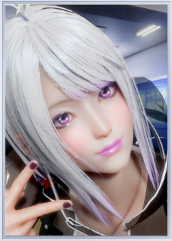 《ROOM Girl》時尚白發紫唇御姐MOD