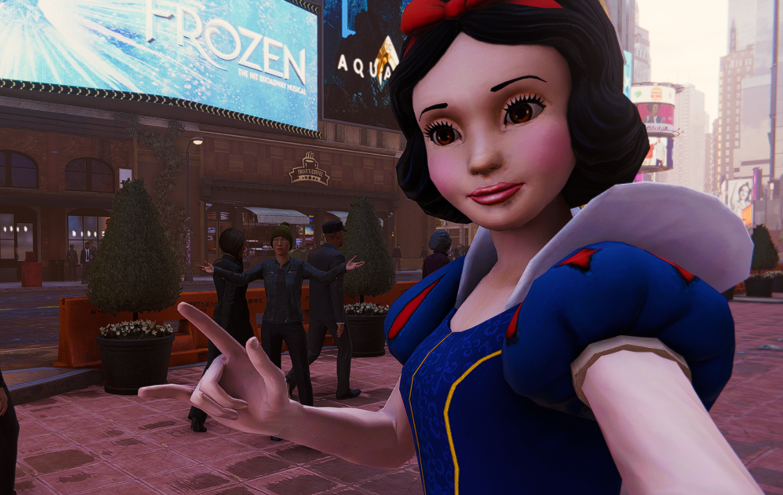 《漫威蜘蛛俠：重制版》白雪公主替換蜘蛛俠MOD