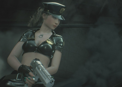《生化危機2：重制版》艾達克萊爾誘人黑色警長制服MOD