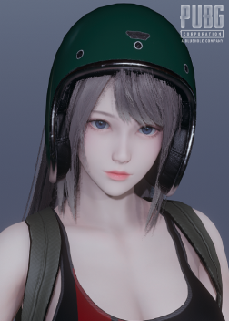 《AI少女》銀發機車頭盔美少女MOD