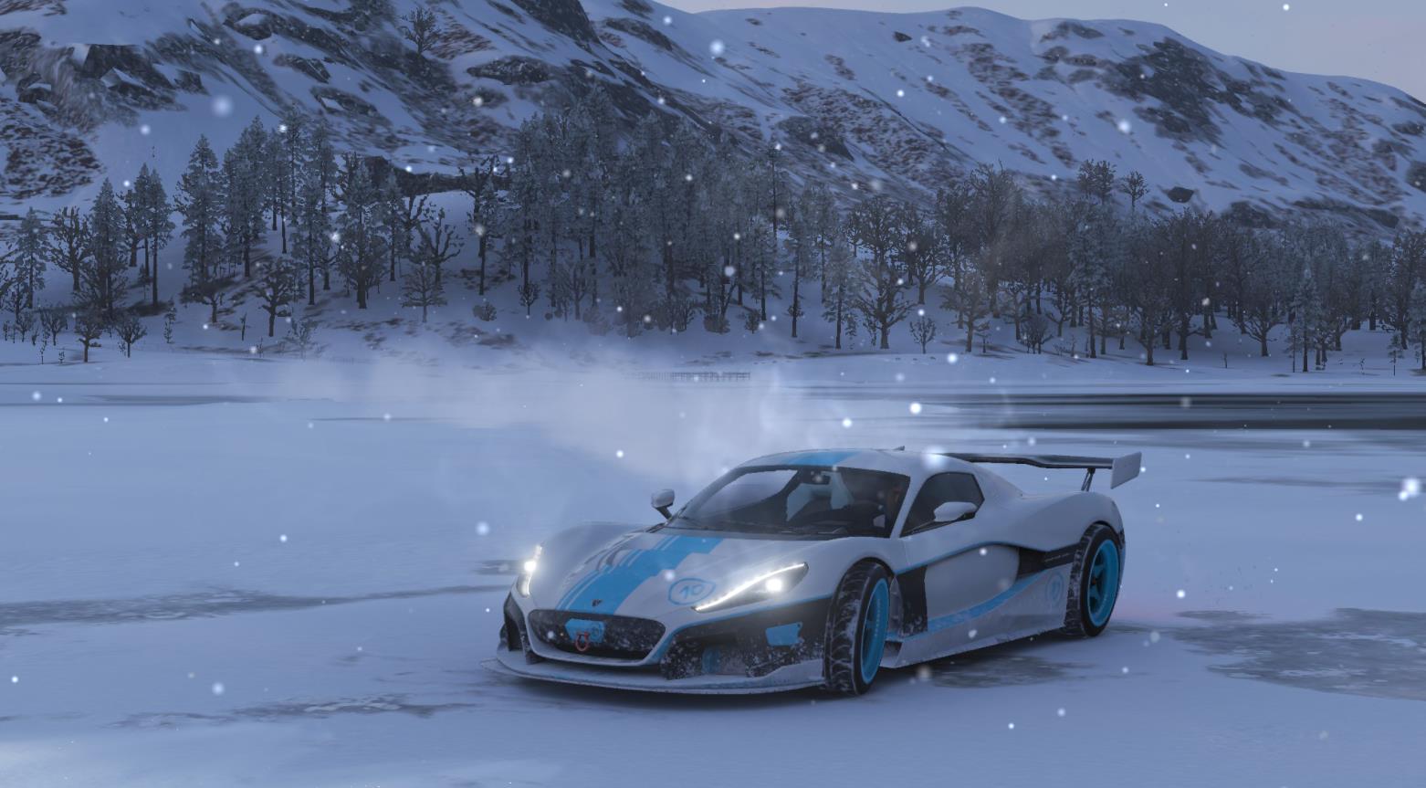 《Wallpaper Engine》地平線4雪地上的跑車動態壁紙