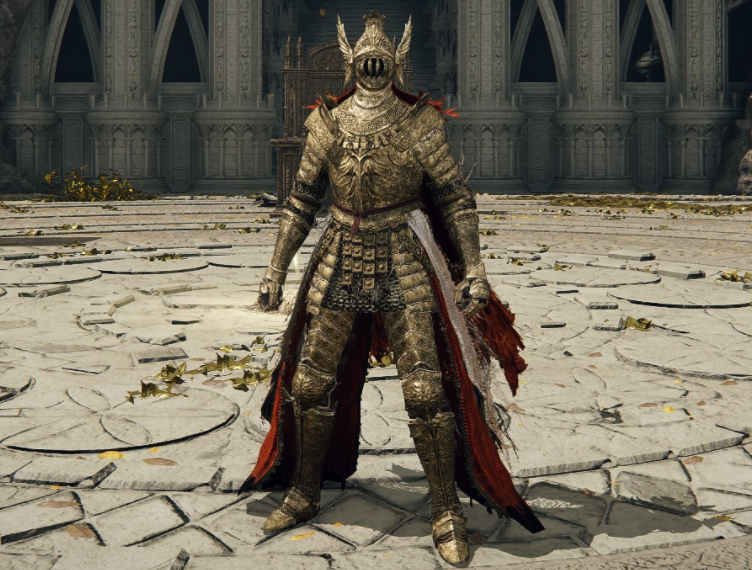 《艾爾登法環》純金色尊腐騎士鎧甲MOD