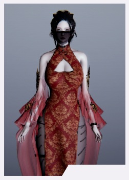 《AI少女》黑面紗旗袍美人MOD
