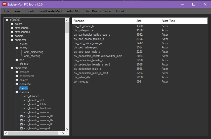 《漫威蜘蛛俠：重制版》MOD管理器SpiderManPCToolv1.1.1