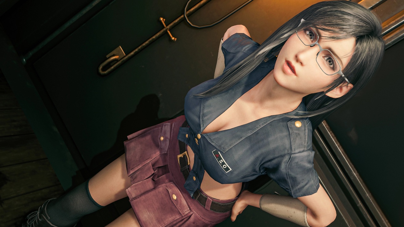 《最終幻想7：重制版》蒂法穿Nayo服裝無汗衫版MOD