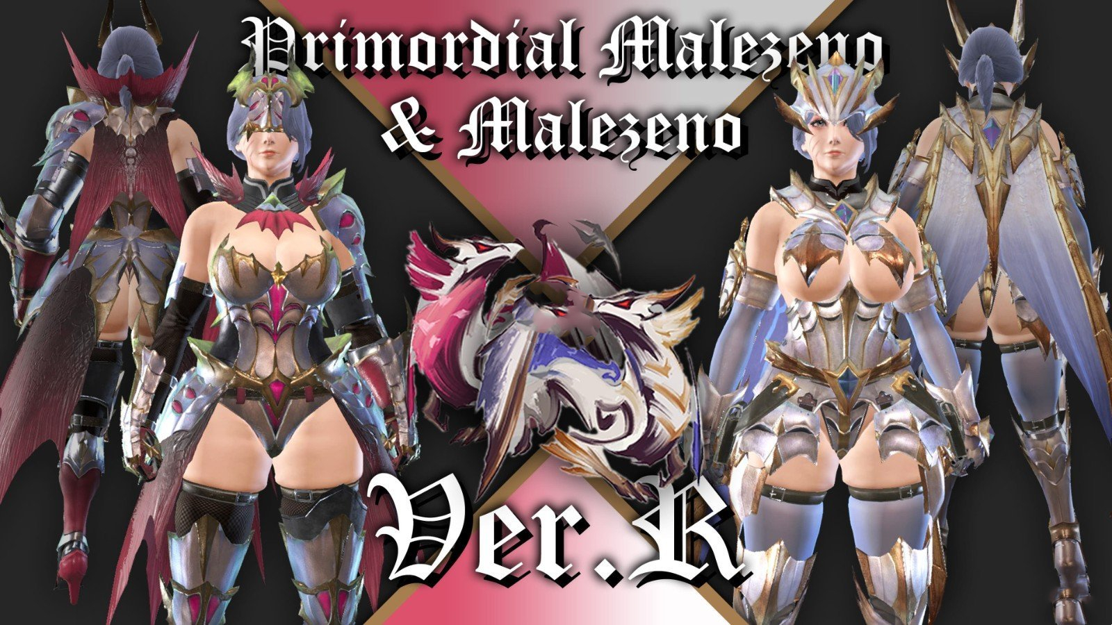 《怪物獵人：崛起》爵銀龍，原初裝備清涼化外觀MOD