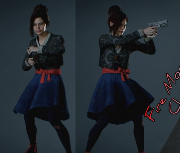 《生化危機2：重制版》火月哀悼者克萊爾MOD