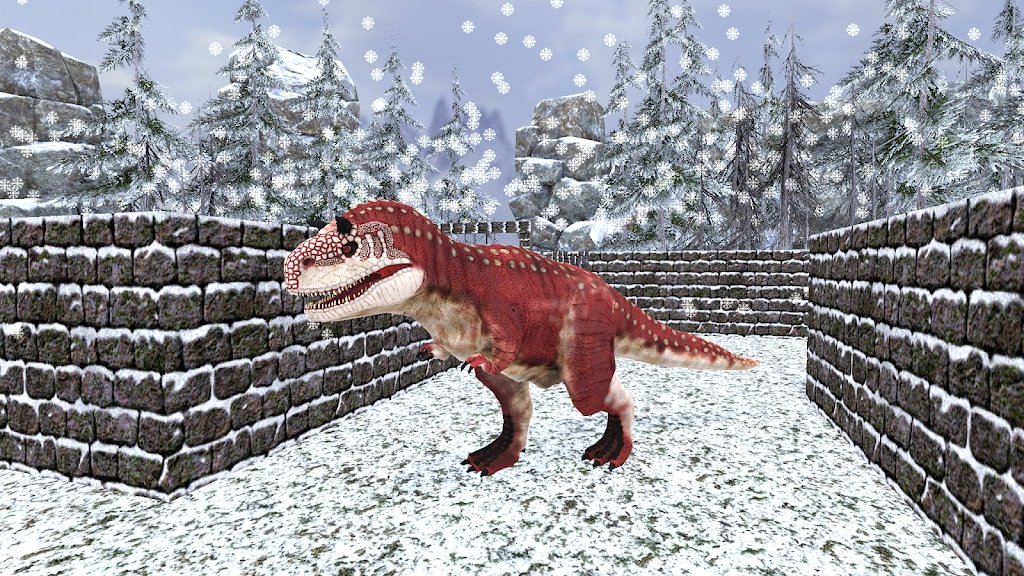 野生恐龍冬季叢林3D