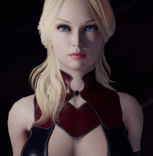 《懲戒魅魔》清涼紅黑皮鎧美女捏臉MOD