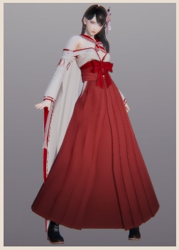 《AI少女》神社長裙巫女MOD