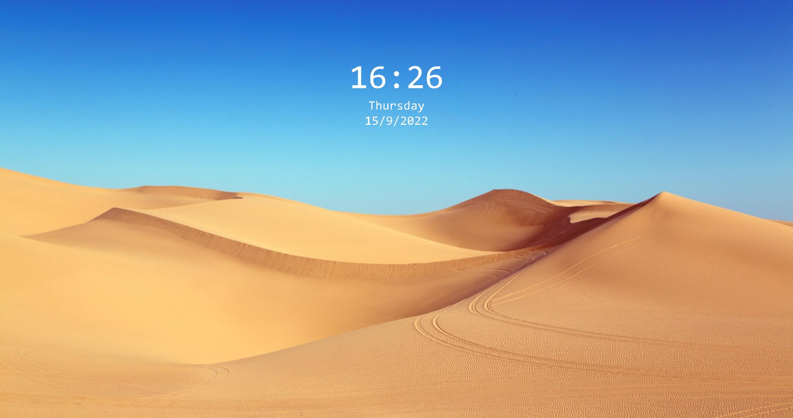 《Wallpaper Engine》沙漠風景記時動態壁紙