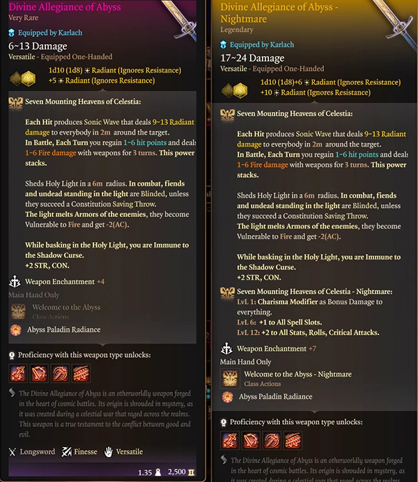 《博德之門3》終極圣騎士武器MOD