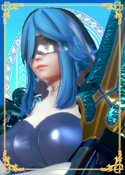 《AI少女》藍色長發低領緊身衣女劍士MOD