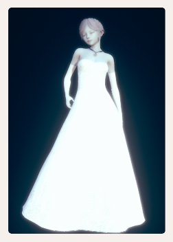 《AI少女》純白無瑕舞會長裙禮服MOD