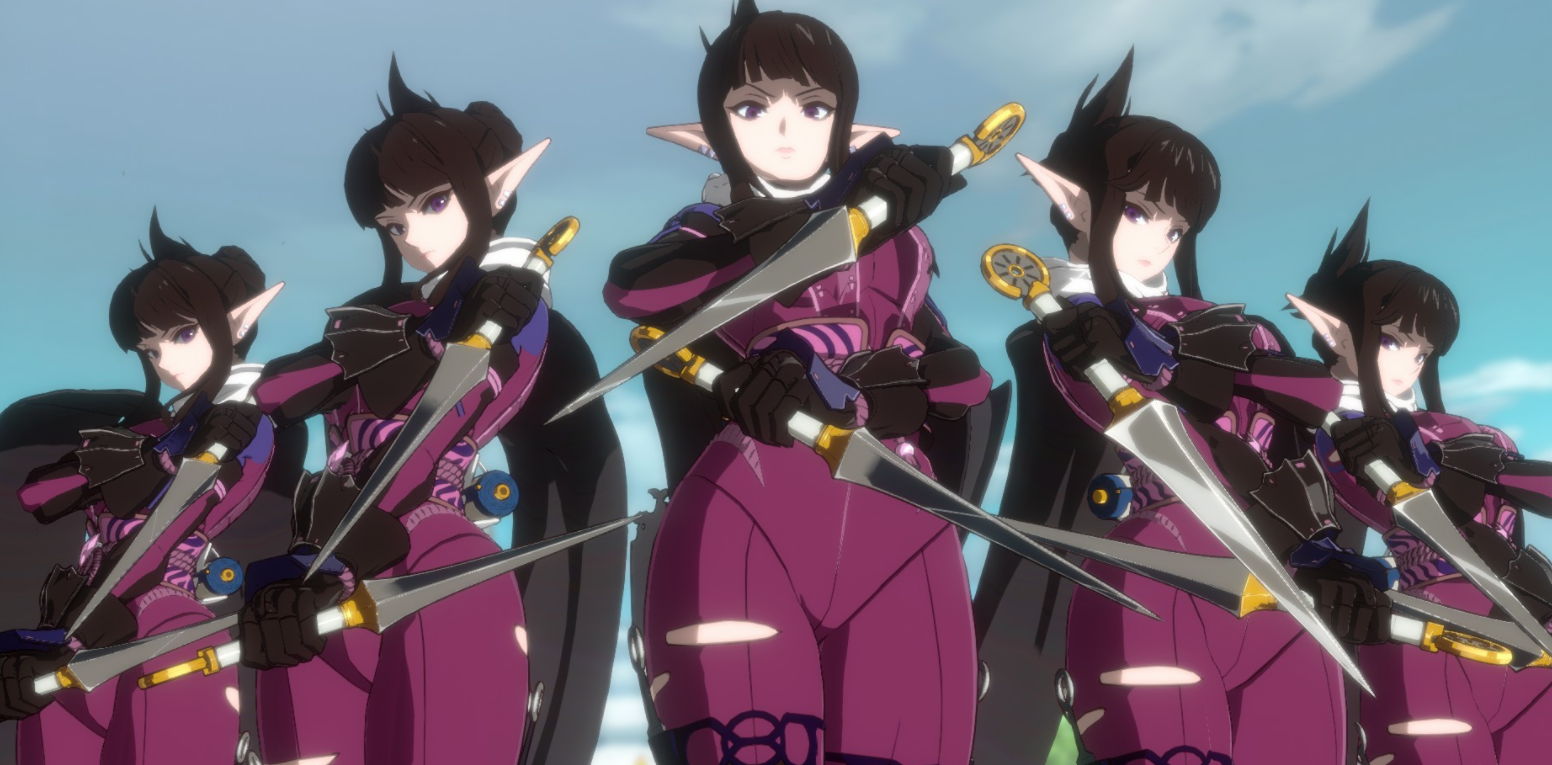 《地下城與勇士：決斗》女忍者對魔忍神守清華配色MOD