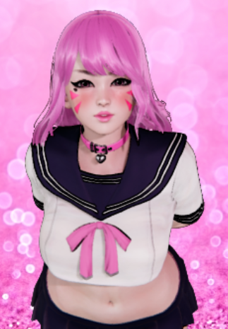 《AI少女》守望先鋒DVA粉色清純校服MOD