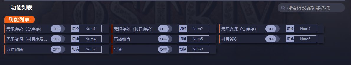《Ostriv》v0.4.0八項(xiàng)修改器