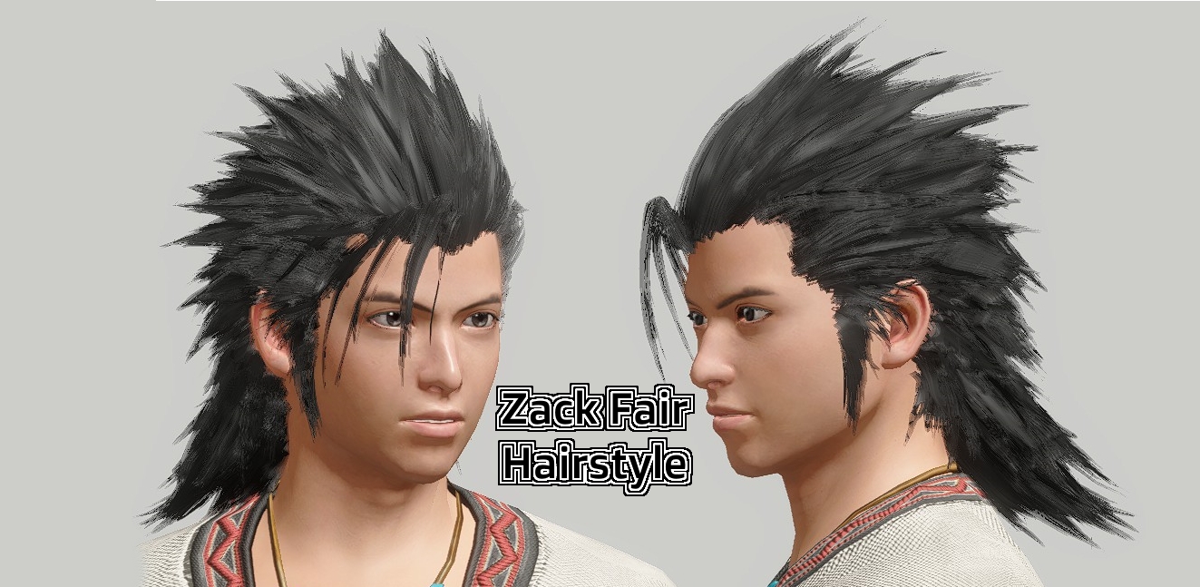 《怪物獵人：崛起》最終幻想扎克斯發型MOD