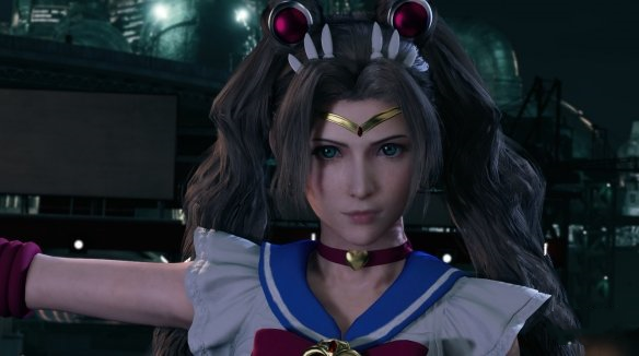 《最終幻想7：重制版》愛麗絲cos美少女戰(zhàn)士水手月亮月野兔MOD