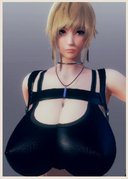 《AI少女》性感金色短發運動背心御姐MOD