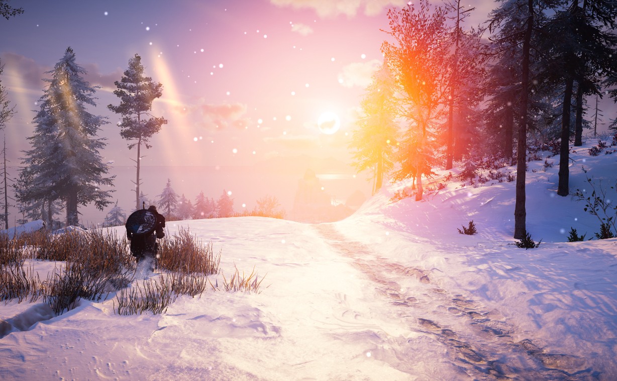 《Wallpaper Engine》刺客信條英靈殿雪地場景動態(tài)壁紙