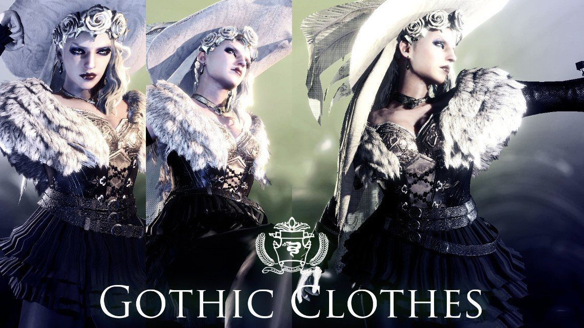 《怪物獵人：世界》哥特貴婦服裝MOD