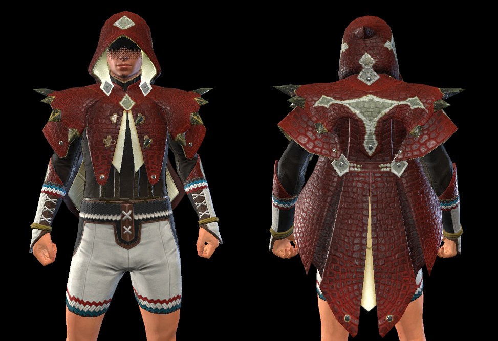 《怪物獵人崛起：曙光》男性垂皮龍鎧甲重新著色MOD