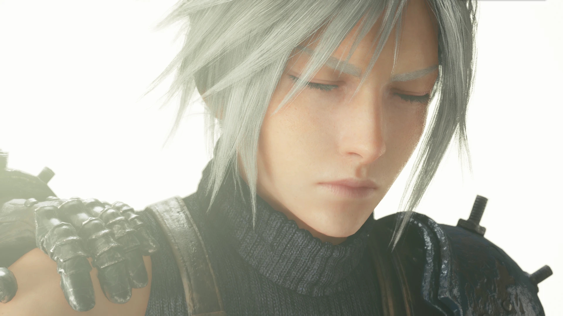 《最終幻想7：重制版》克勞德白發(fā)MOD