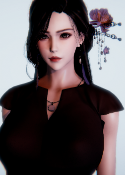 《AI少女》簪花著素的長發(fā)美人MOD