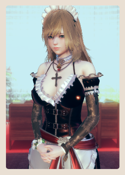 《AI少女》金色長發黑色女仆裝美少女MOD