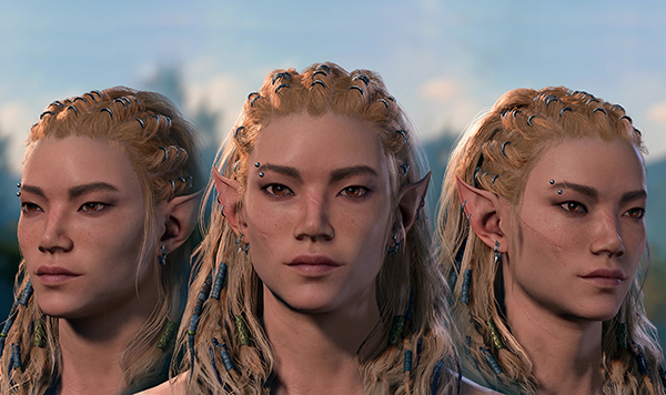 《博德之門3》LEMON發型的精靈MOD