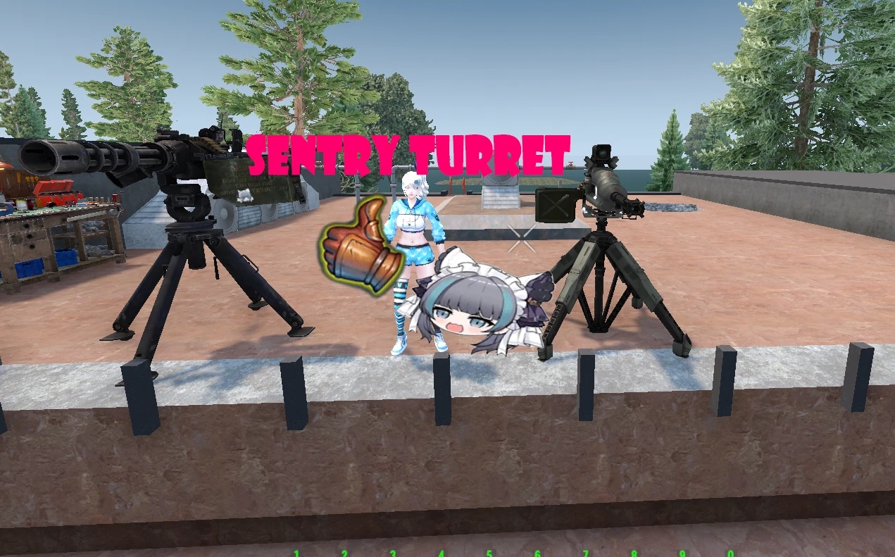 《七日殺》哨兵重機槍炮塔和迷你炮炮塔A21MOD