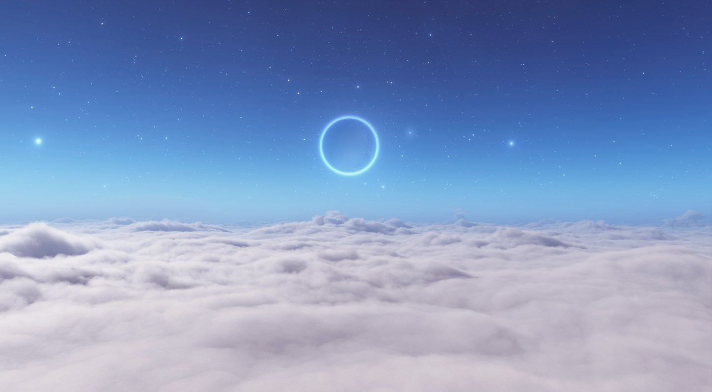 《Wallpaper Engine》云層之上音頻響應動態壁紙