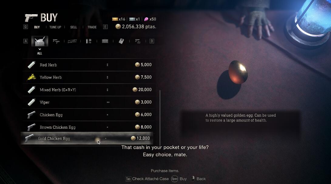 《生化危機(jī)4：重制版》商人出售更多物品MOD[正式版]