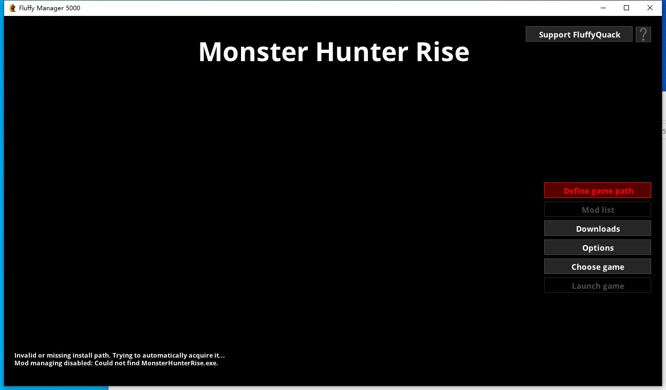 《怪物獵人：崛起》Fluffy Manager MOD管理器