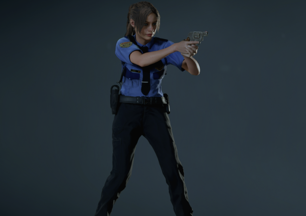 《生化危機2：重制版》克萊爾RPD標(biāo)準(zhǔn)制服無手套v2.1MOD[僅支持舊版本]