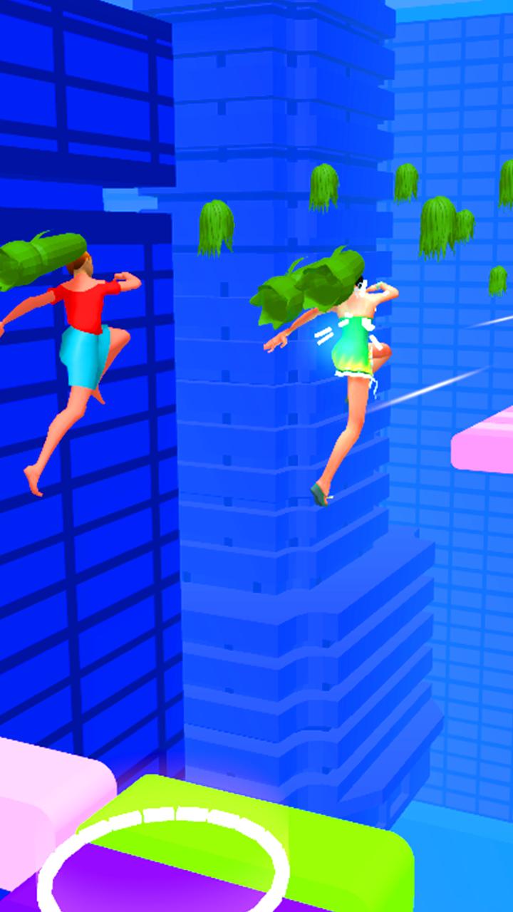 美少女頭發(fā)賽跑