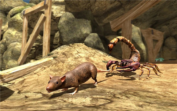 巨型毒液蝎子3D(Scorpion simulator)這款游戲是采用獨(dú)特的動(dòng)作冒險(xiǎn)玩法為主的一個(gè)昆蟲(chóng)主題的游戲，