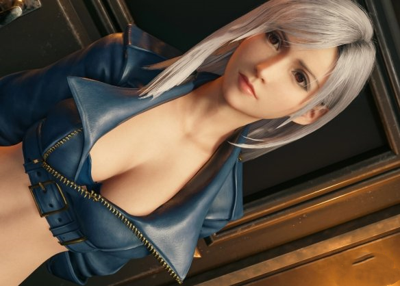 《最終幻想7：重制版》蒂法cos拳皇15安琪兒MOD[支持發色變換瞳色變換]