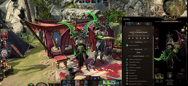 《博德之門3》新增加魔獸同款職業-惡魔獵手MOD