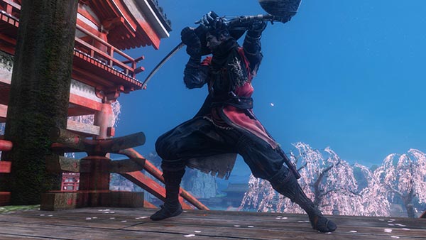 《只狼：影逝二度》紅底武士紋路服飾MOD
