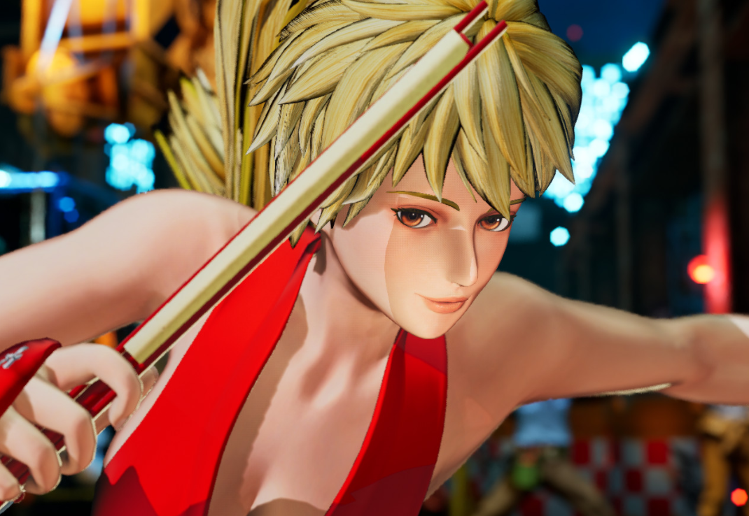 《拳皇15》不知火舞金發(fā)金瞳形象MOD