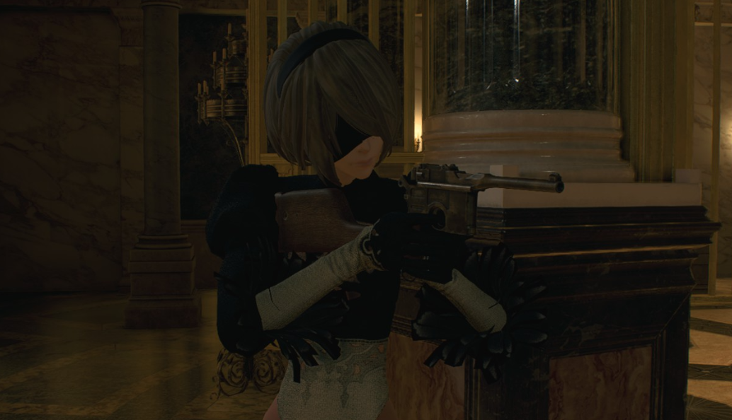 《生化危機4：重制版》2B小姐姐無裙替換里昂v1.8MOD[正式版]