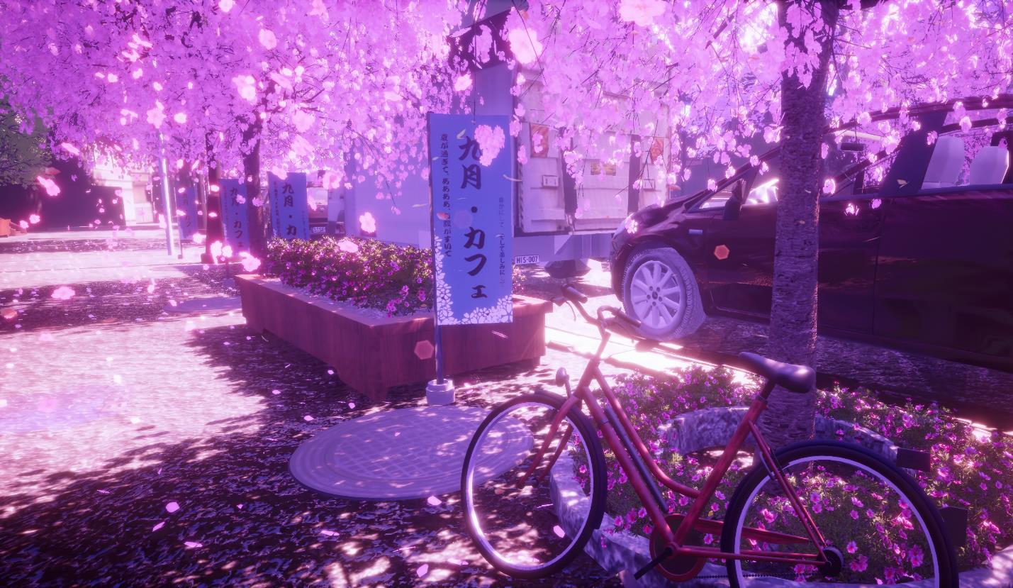 《Wallpaper Engine》4K櫻花街道動態壁紙