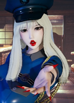 《AI少女》艷妝白發(fā)女警MOD