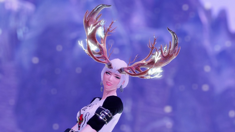 《怪物獵人崛起：曙光》閃光鹿角頭飾替換鑄鐵頭盔MOD