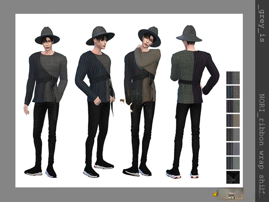 《模擬人生4》裹身絲帶時尚上衣MOD
