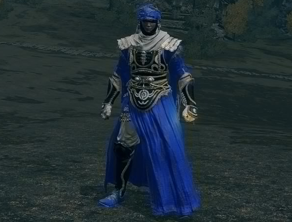 《艾爾登法環(huán)》深藍色紋理藍布套裝MOD