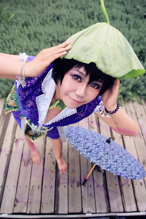 葫蘆娃也中槍娘化 COS女版葫蘆三兄弟 
